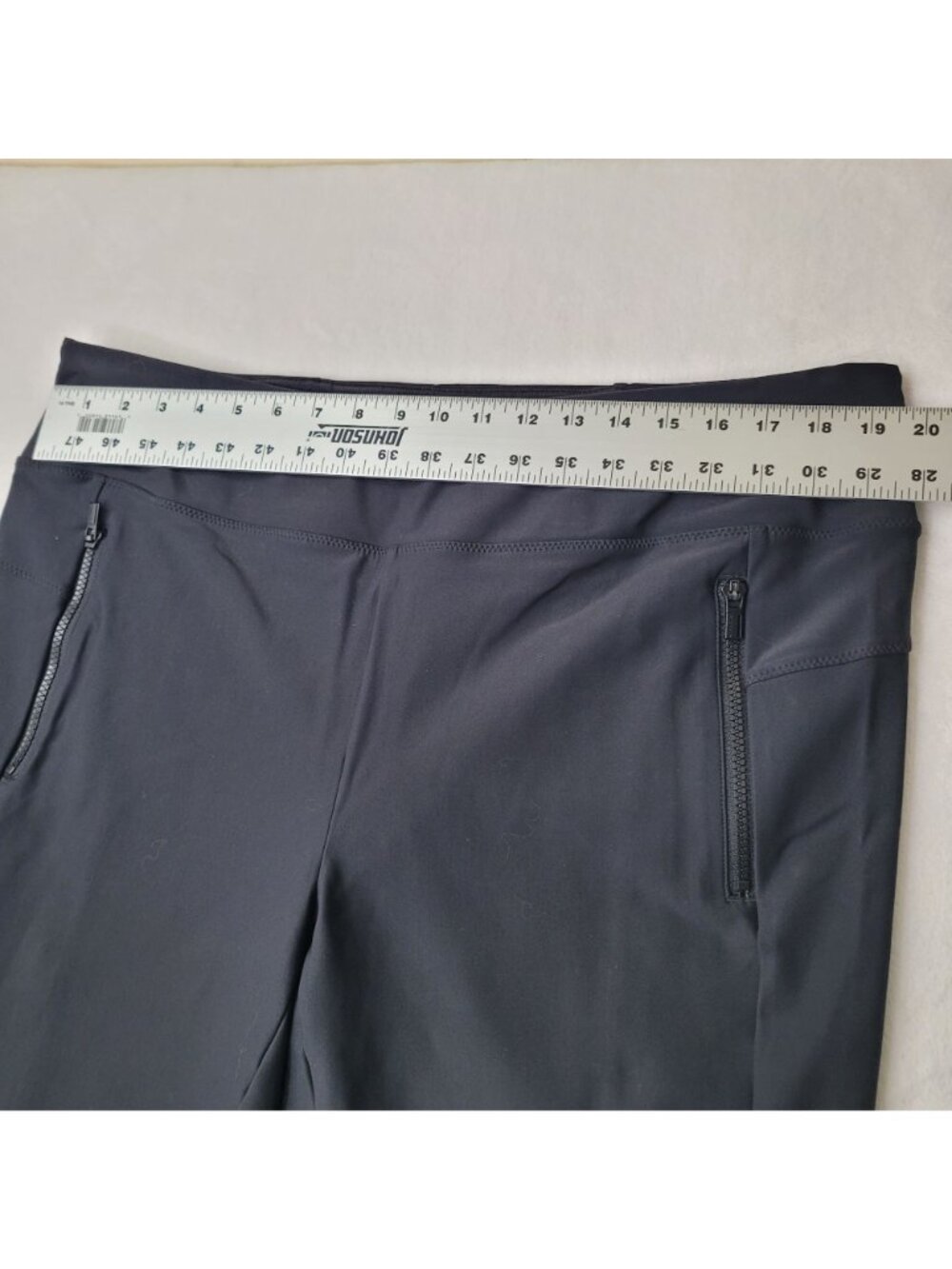 Athleta Women's Black Activewear With Zippered Pockets Leggings Size 1X - Picture 6 of 12